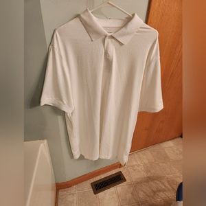 Mens XXl white performance polo